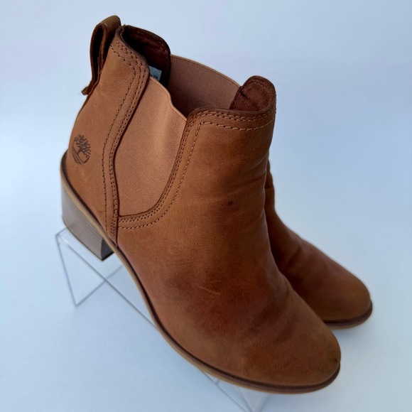 Timberland Brynlee Park Chelsea Boots Womens 7 Brown Leather Western - Picture 7 of 13